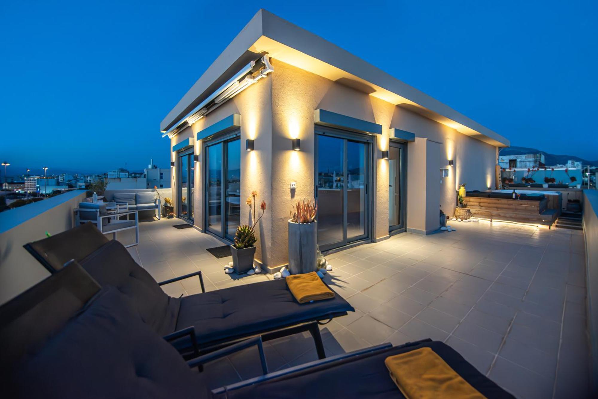 Majestic Penthouse In The Heart Of Patra公寓 外观 照片